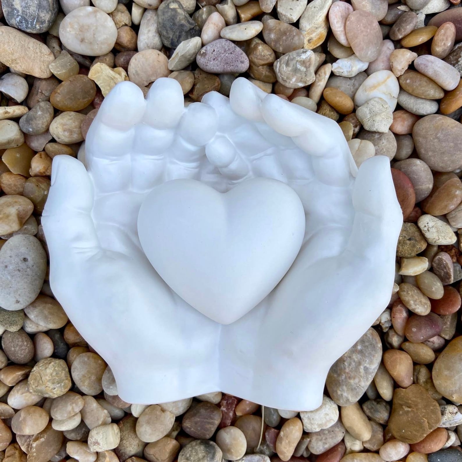 plaster of paris trinket dish