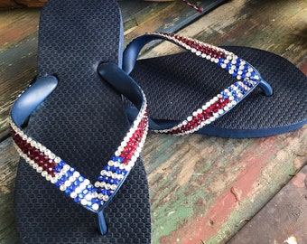 4th of july flip flops