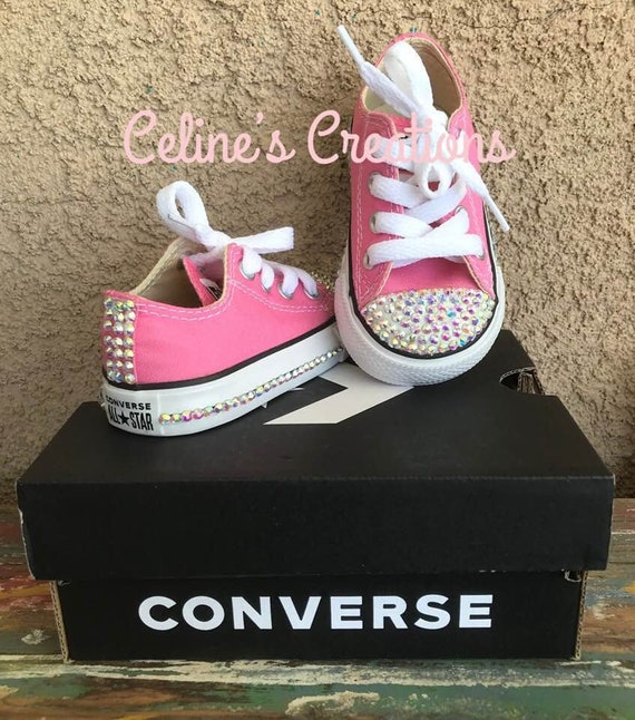 bedazzled baby girl converse