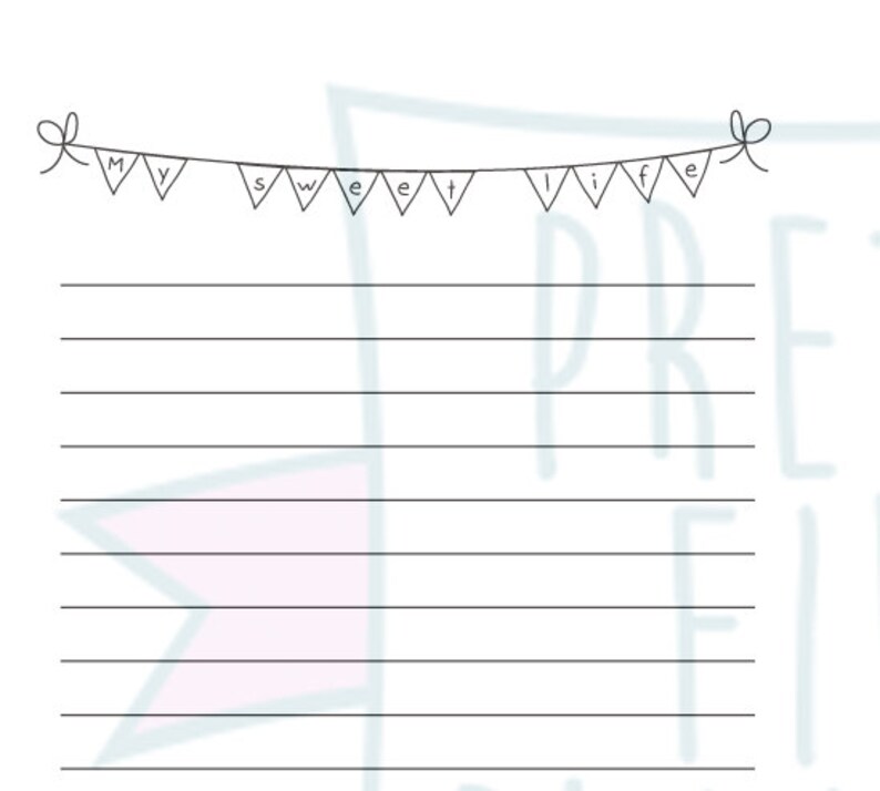 best templates cute lined paper