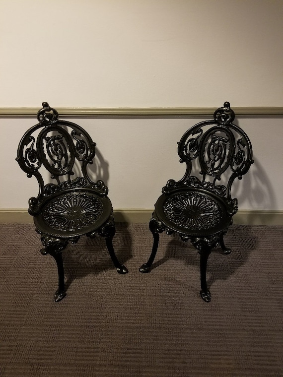 Pair 2 French Regency Neoclassical Antique Cast Iron Etsy image 0 - Pair 2 French Regency Neoclassical Antique Cast Iron Etsy