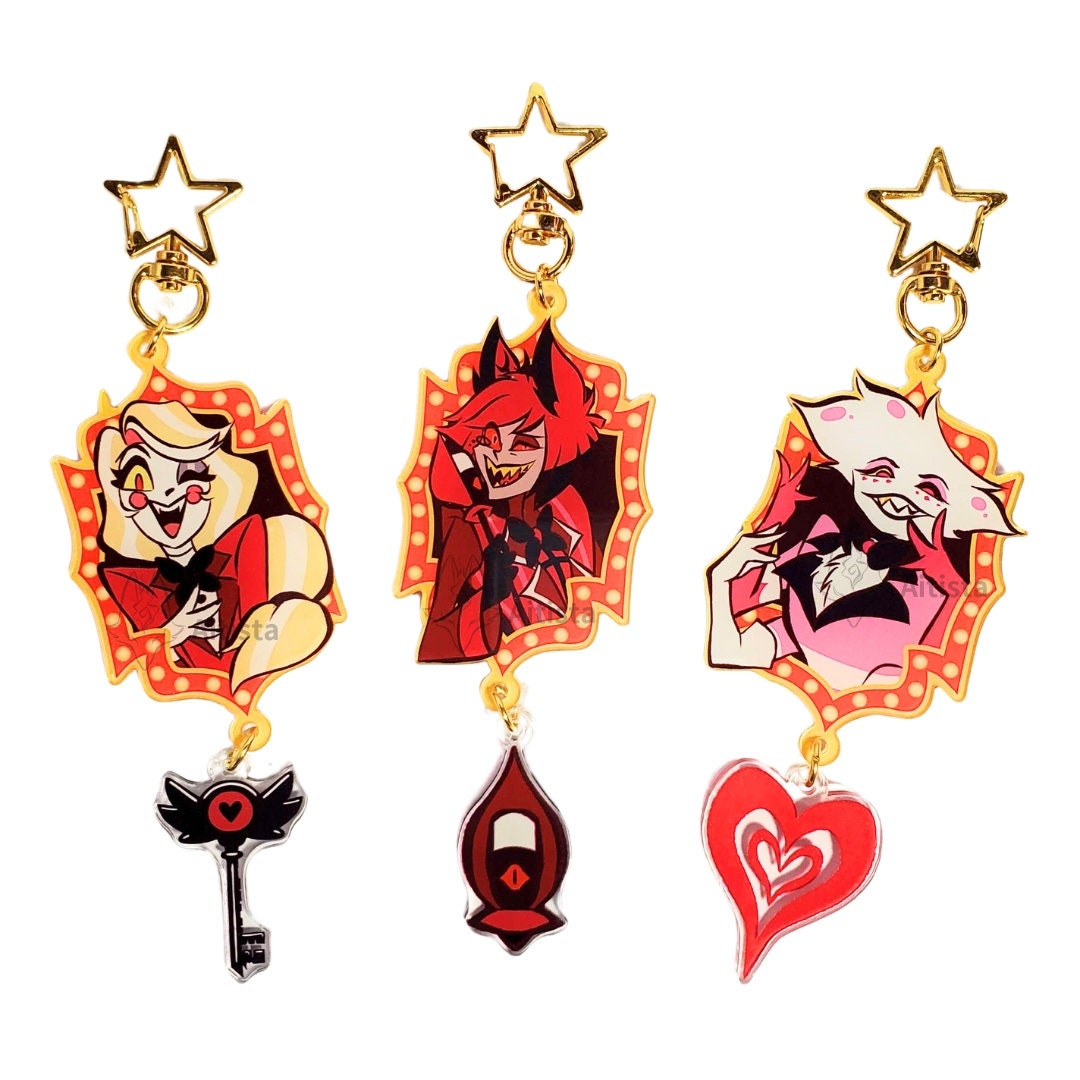 Hazbin Hotel Acrylic Charms - Etsy
