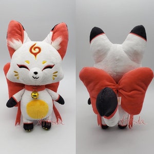 Ribon & Beau the foxes plush collectible image 2