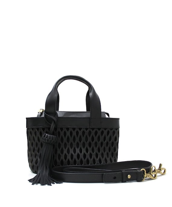 MINI TULUM Leather Handbag Unique Black Color Purse / Premium Leather / Gifts For Her / Mini Bag /Best Quality Bag / Free Shipping in USA