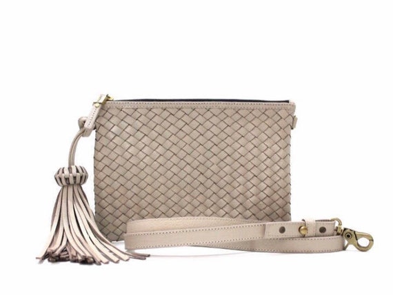 ivory leather bag