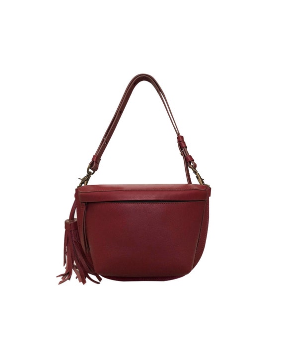 Red designer fanny pack sale