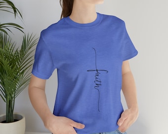 Camiseta de punto suave Faith Cross