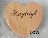 Customized Personalized Laser Engraved Maple Wood Heart Shaped Box Keepsake Box Jewelry Box Gift Mother 39 s Day Daughter Holiday