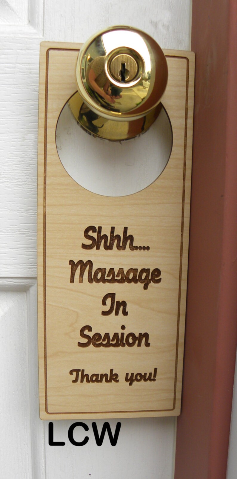 Door Sign shh Massage in Session Wood 6 Colors - Etsy