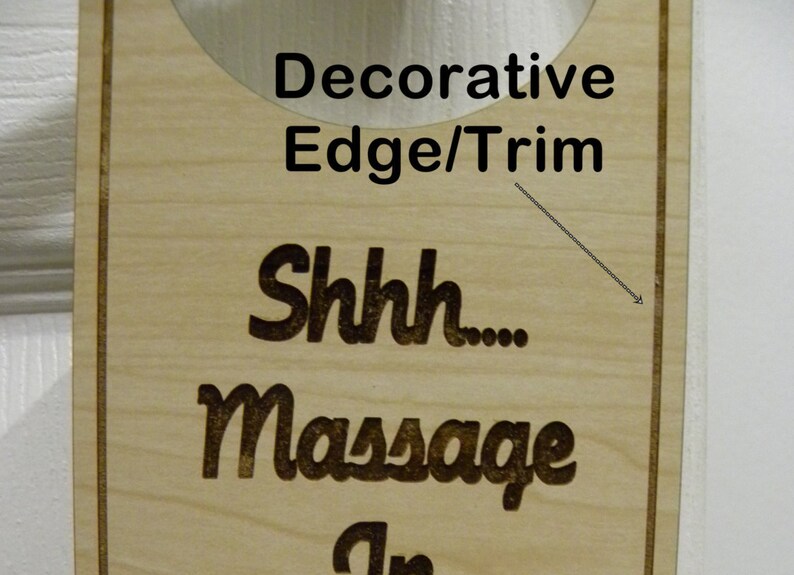 Door Sign Shh Massage in Session Wood 6 colors | Etsy