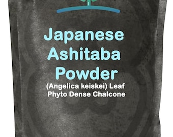 Organic Ashitaba Powder Made with 100% Pure Japanese Ashitaba Leaves | Angelica Keiskei (50 Grams)