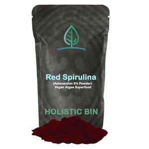 Holistic Bin Organic Astaxanthin Powder | Powerful Natural Antioxidant Supplement for Smoothies and Capsules | Algae Supplement (20 Grams)