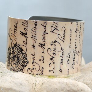 Old French Letter Cuff Vintage Letter Cuff Distressed Wood - Etsy