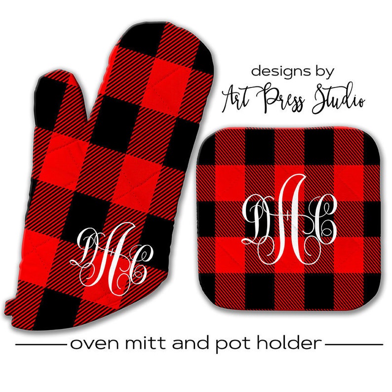 Purves Tartan Crest Oven Mitt And Pot Holder (2 Oven Mitts + 1 Pot Holder) main image 0