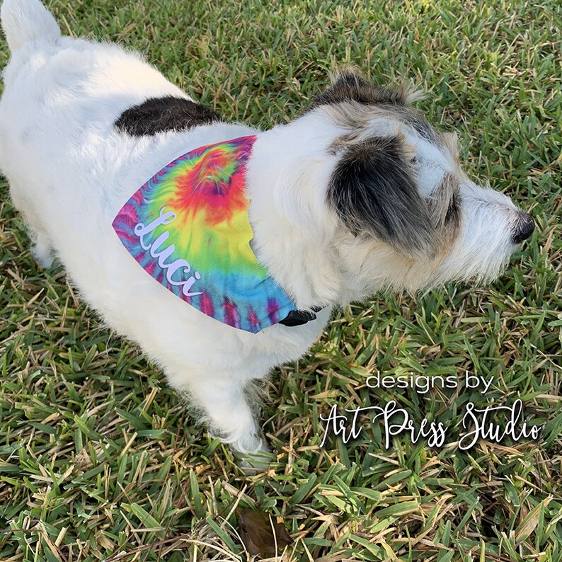 Personalized Thin Blue Line Dog Bandana Custom Over the image 4