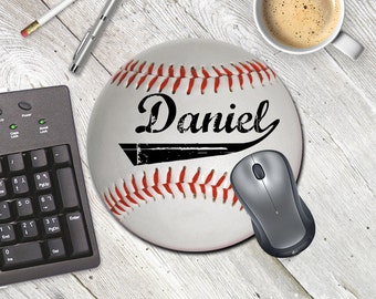 Baseball Mouse Pad, Sports Mouse pad, Baseball Mousepad, Personalized Mouse Pad, Sports lover