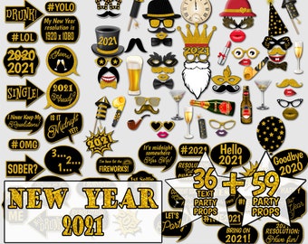 OERJU 8x6ft Happy New Year 2021 Backdrop Merry Christmas Eve Party Photography Background Family Portrait Photo Props Kids Adults Photo Wallpaper YouTube Decorat Newborn Baby Shower Banner