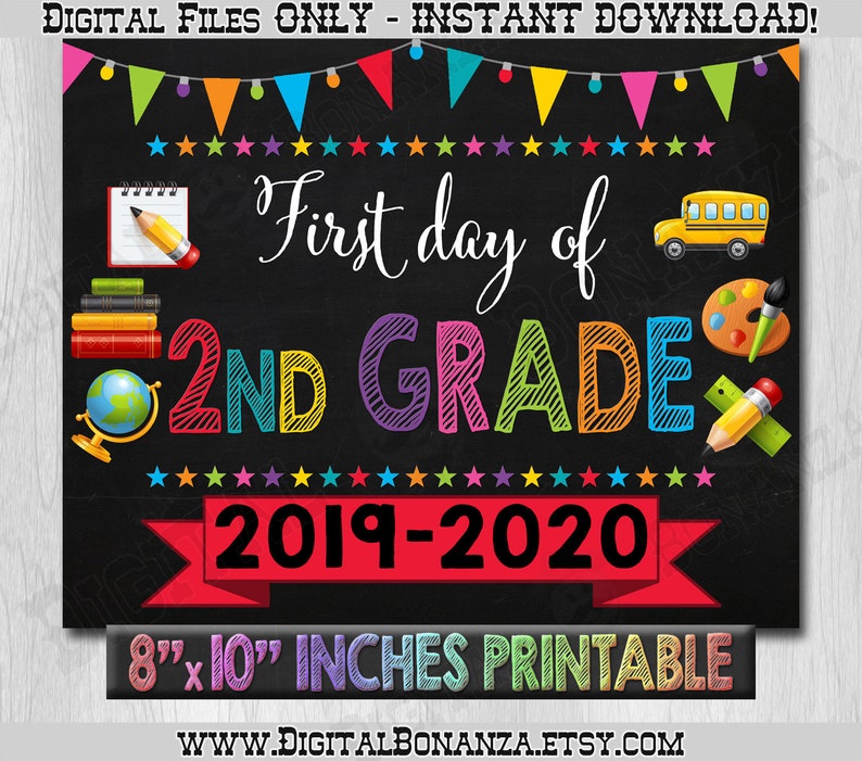 Very first Working day of Moment Quality Indication, Initially Working day of Higher education Colour Chalkboard, Again In the direction of University Indication Printable, Chalkboard Indicator, Do-it-yourself, 2nd, Printable graphic about First Day of Second Grade Printable Sign named Initially Working day of Minute Quality Indication, To start with Working day of Faculty Coloration Chalkboard, Again In direction of Faculty Signal Printable, Chalkboard Signal, Do-it-yourself, 2nd, Printable