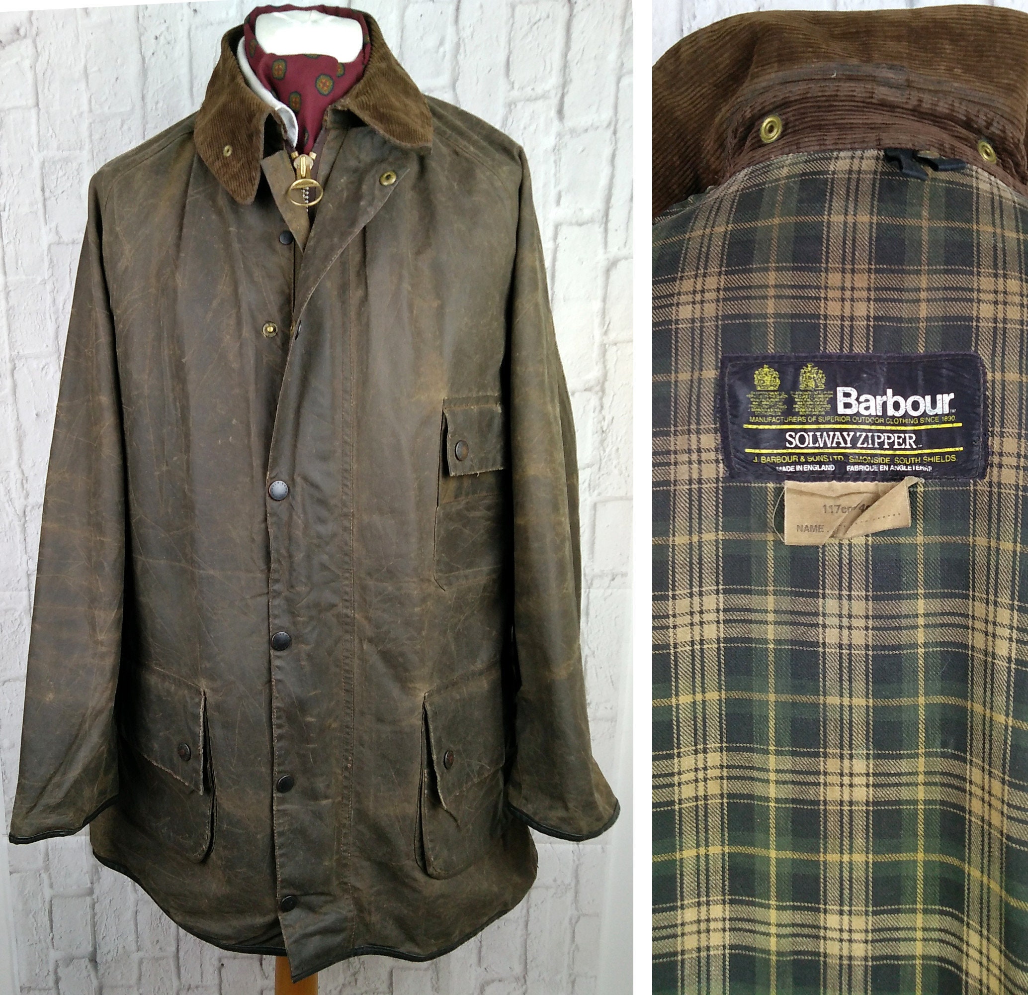 希少!大人気! Vintage Barbour Vinson – SOLWAY House ZIPPER Barbour