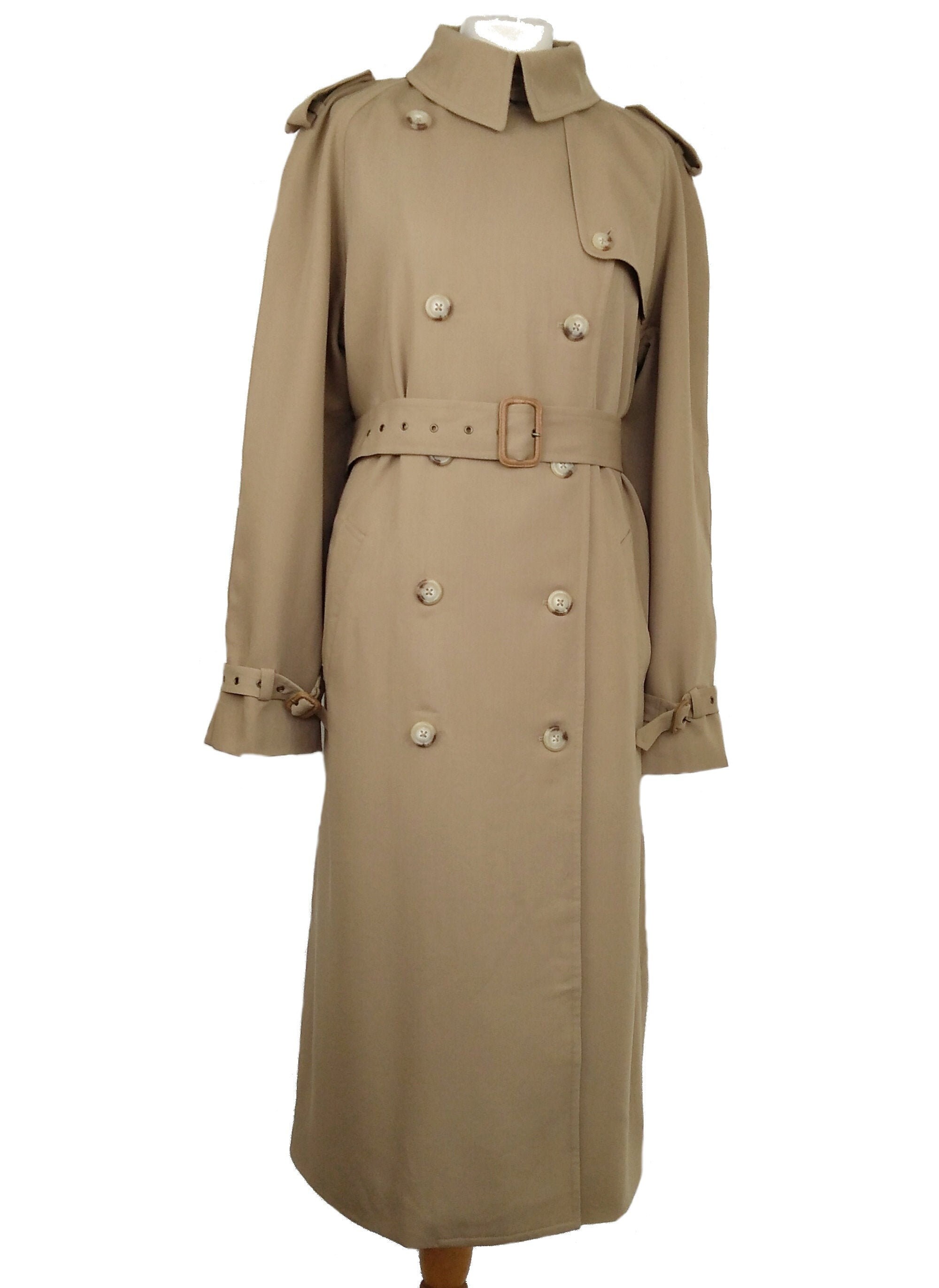 Ralph Lauren Wool Trench Coat Women's Vintage USA Union - Etsy Ireland