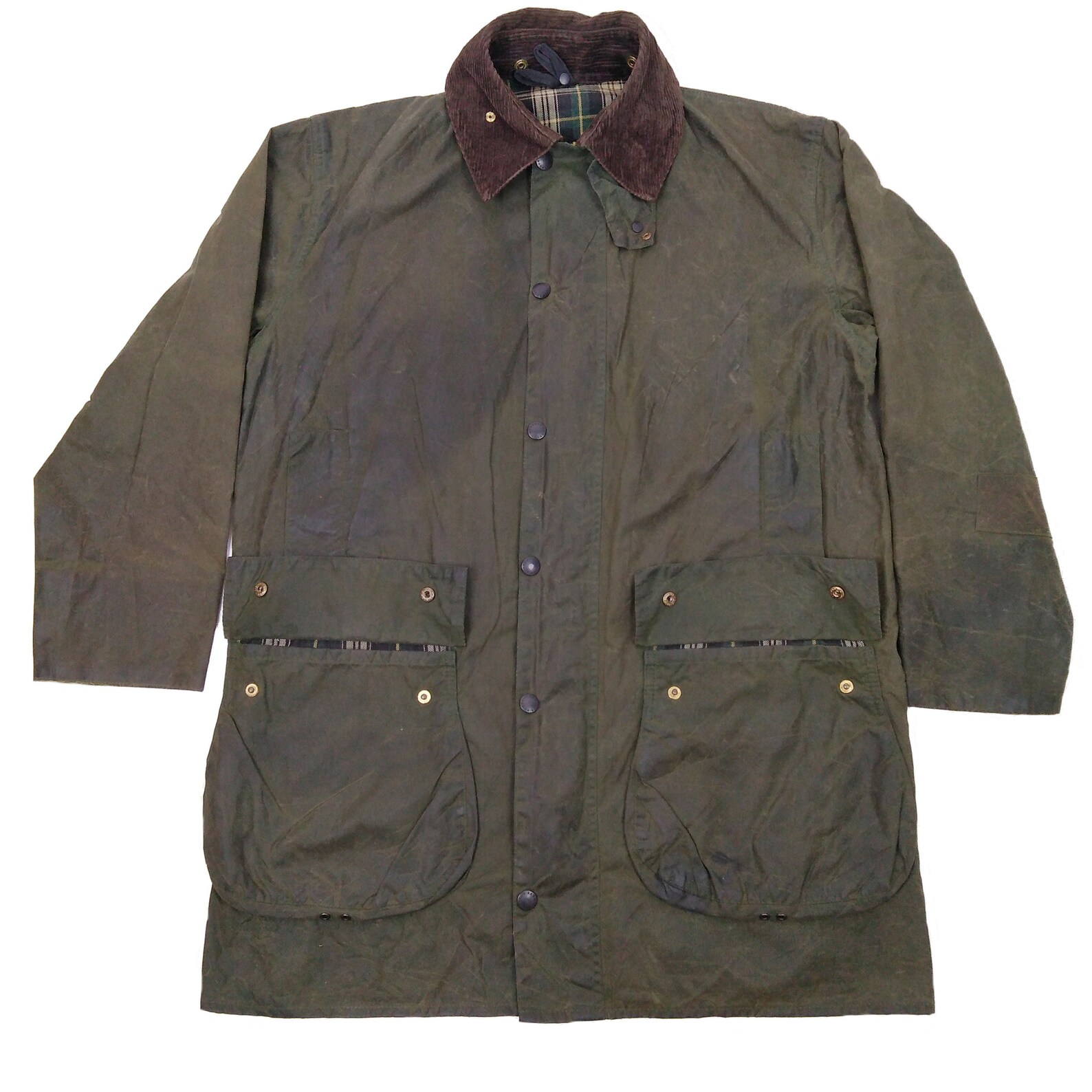Barbour Border A200 Wax Jacket Green Vintage 90s C40 / 102cm | Etsy