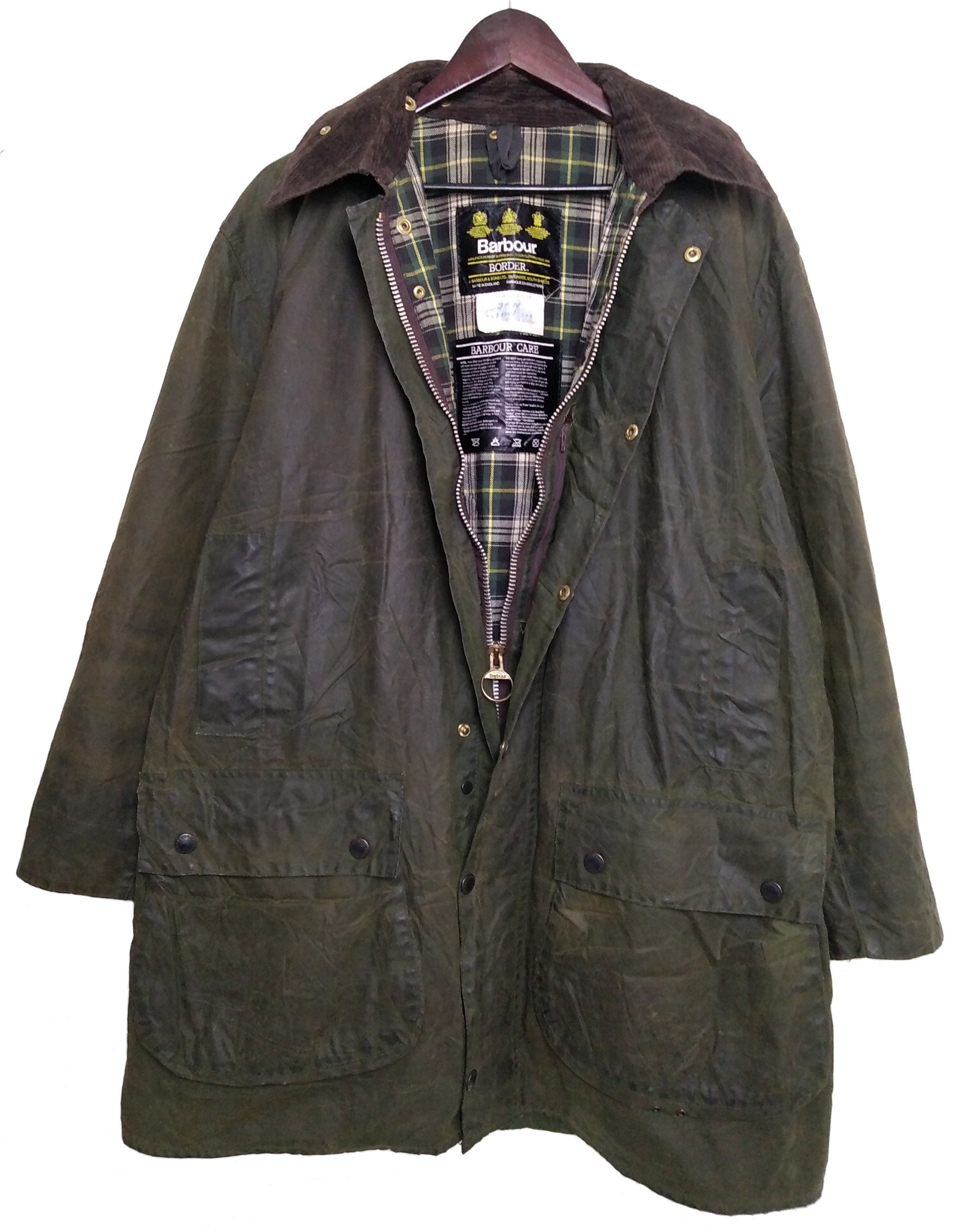 80s Barbour BORDER c40 バブアー　ボーダー身幅-65cm