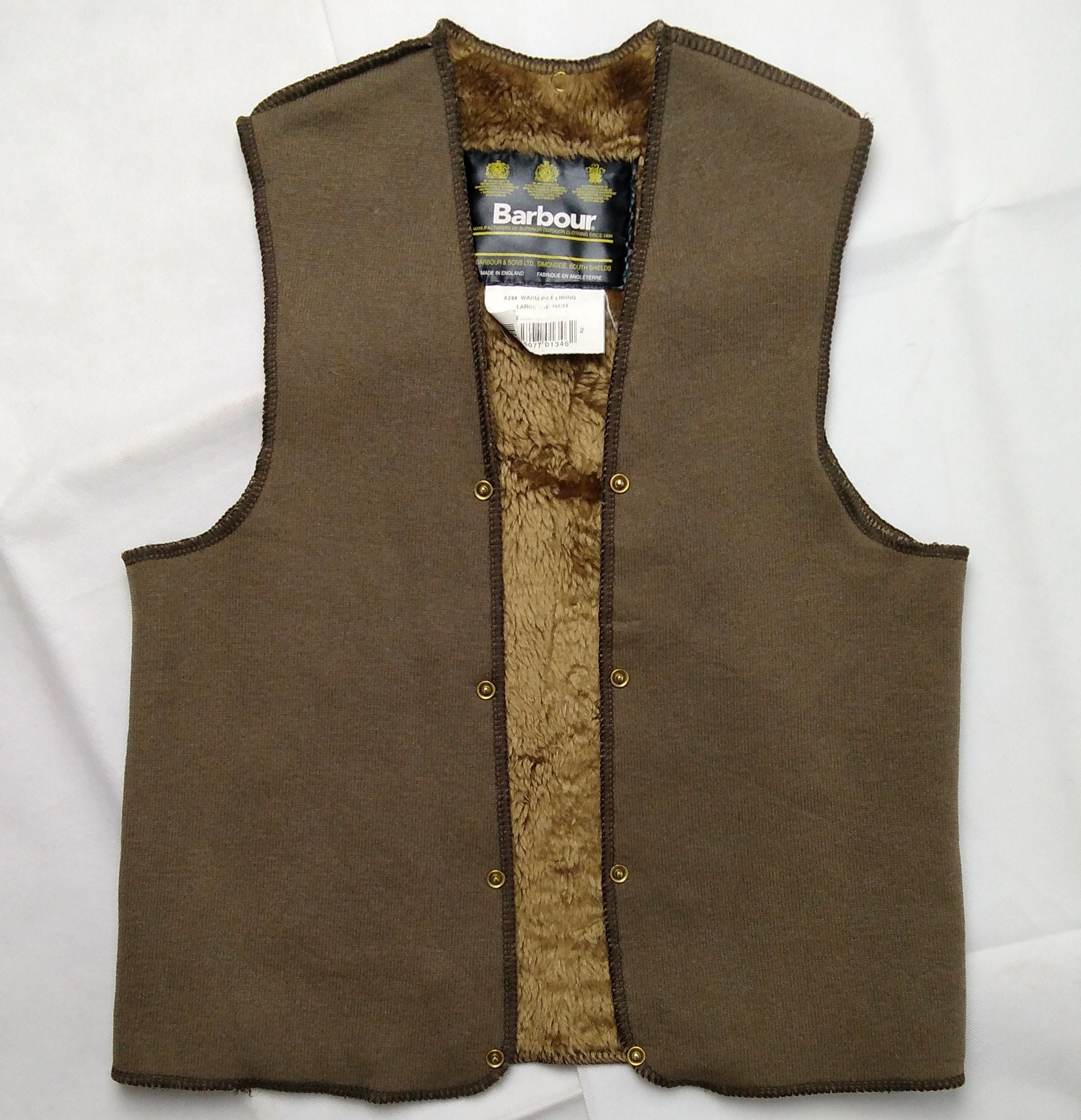 Barbour Lining - Etsy まもなく販売 80s LINING/C34 PILE A295 Barbour ベスト