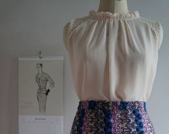 Women's high neck blouse
