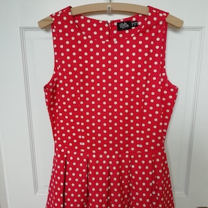 50&#39;s style polka dot dress