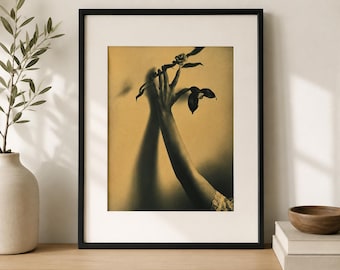 Growth, 8X10 cyanotype print