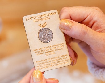 Lucky Sixpence for Your Christmas Pudding, To Bring Good Luck and Weath For The New Year