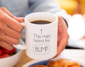 Dad to Be Gift  'Man Behind The Bump' Ceramic Mug