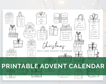 Digital Download "Christmas Self Care" Printable Advent Calendar