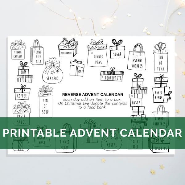 Charity Calendar Etsy