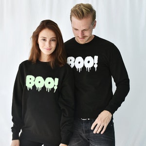 Halloween Sweatshirt Jumper Boo SWTUNI-HW-001 imagem 3