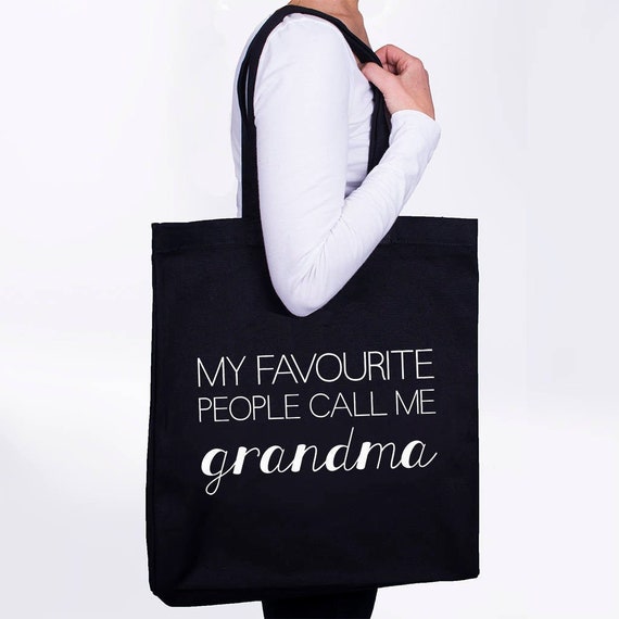 Favourite People Call Me Grandma Tote Shopping Bag Etsy Ireland