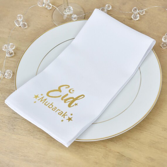 Talking Tables 20 Tovaglioli Di Carta Per Festa Eid - Oro E Blu Navy, Motivo Porcellana, 33x33 Cm, Certificati FSC, Ecologici