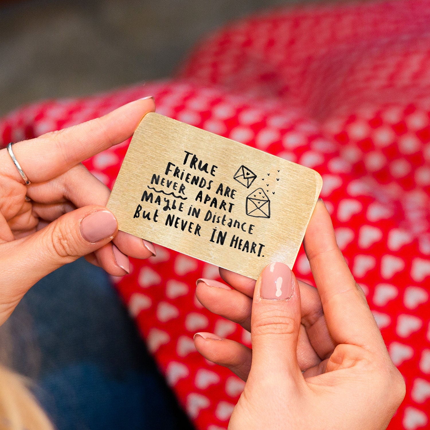 True Friends Are Never Apart Keepsake Wallet Card - Etsy