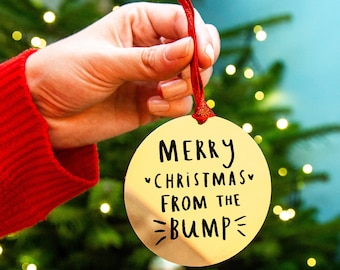 Merry Christmas From The Bump - Christmas Tree Decoration