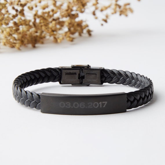 Personalised date bracelet sale