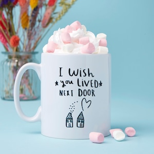 Friendship 'I Wish You Lived Next Door' Ceramic Mug