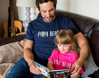 Daddy and Me Bear T Shirt Set