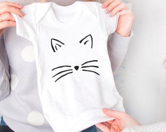 Halloween Cat Face Baby Romper