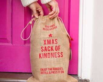 Random Act of Kindess 'Pass It On' Christmas Sack - Alternative Advent Calendar