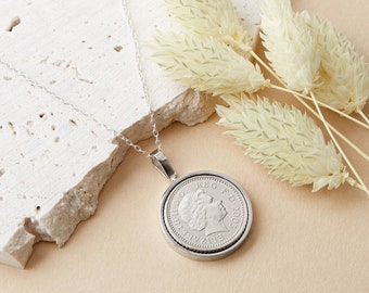 21st Birthday 2003 Five Pence Coin Necklace Pendant