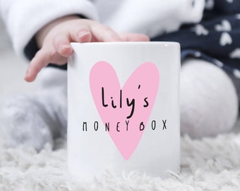 Children's Kid's Heart Personalised Money Box