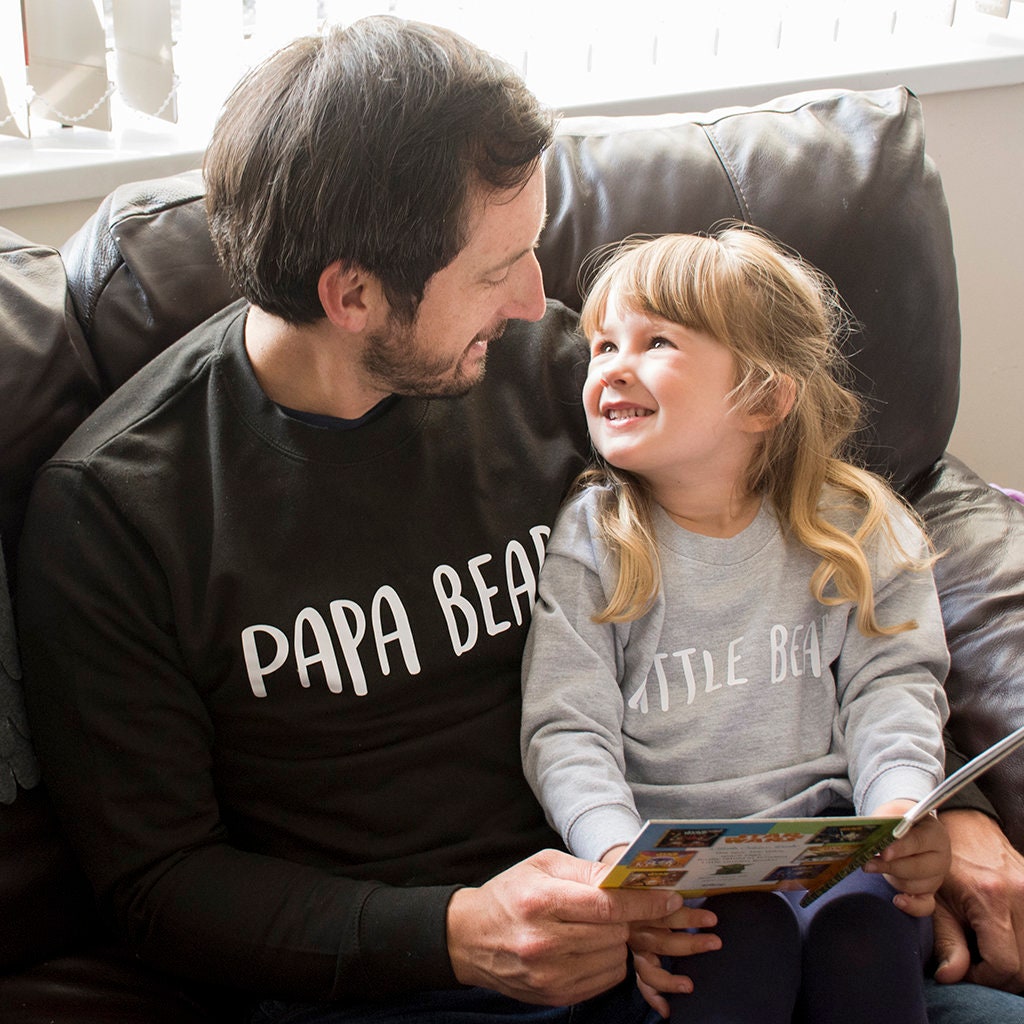 Image of Daddy & Me "Papa Bear' & "Baby Sweatshirt Mini Set