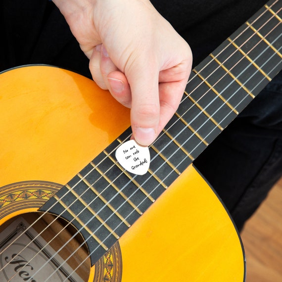  Púas de guitarra personalizadas para personalizar tu foto o  texto o nombre, material duradero con impresión detallada. Gran regalo para  cualquier músico. 6 unidades de grosor (0.017 in) : Instrumentos Musicales