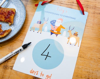 Personalised Kids Countdown To Christmas Calendar