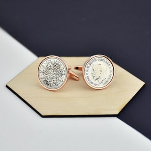 THOUGHTFUL GIFT SILVER SIXPENCE COINS IN CUFFLINKS YEARS 1928-1967 AVAILABLE w7 THOUGHTFUL GIFT SILVER SIXPENCE COINS IN CUFFLINKS YEARS 1928-1967 AVAILABLE w7